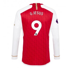 Arsenal Gabriel Jesus #9 Domácí Dres 2023-24 Dlouhý Rukáv